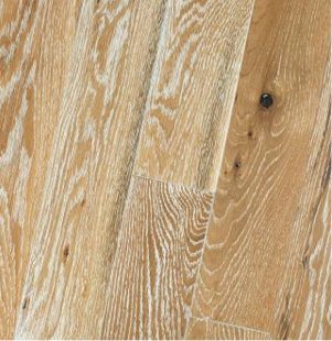 Wire brush textured hardwood flooring