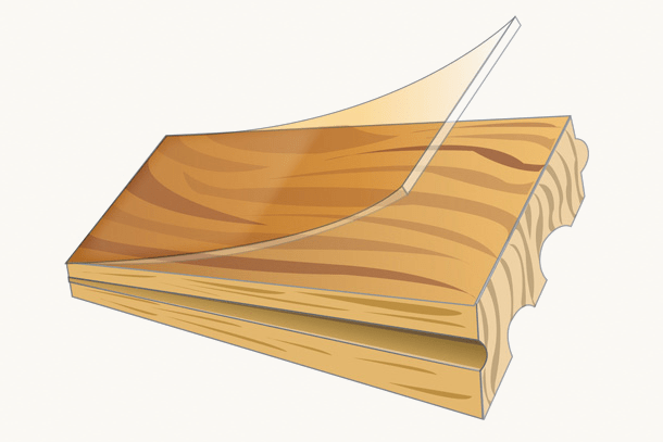 Construction of solid hardwood