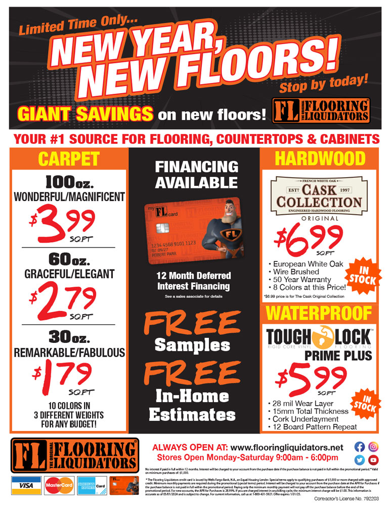 New Year New Floors Sale